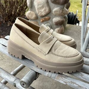 Patina Zoe chunky loafer leather shoes